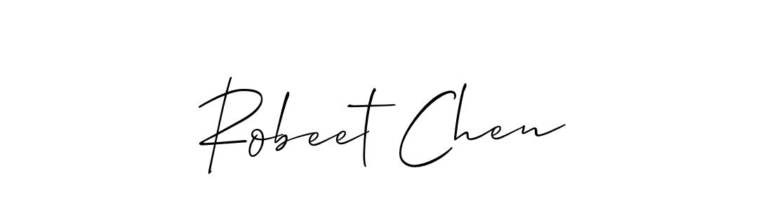 How to Draw Robeet Chen signature style? Allison_Script is a latest design signature styles for name Robeet Chen. Robeet Chen signature style 2 images and pictures png