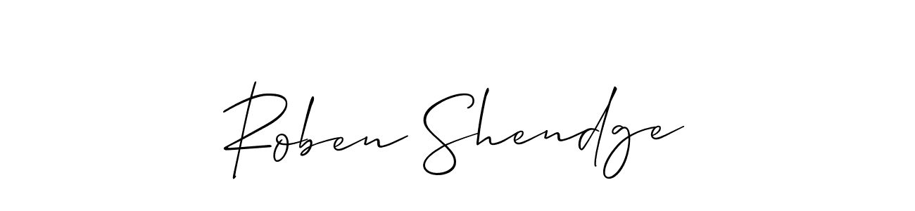 Once you've used our free online signature maker to create your best signature Allison_Script style, it's time to enjoy all of the benefits that Roben Shendge name signing documents. Roben Shendge signature style 2 images and pictures png