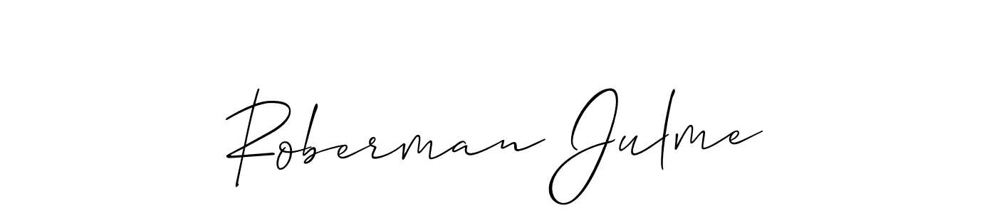 You should practise on your own different ways (Allison_Script) to write your name (Roberman Julme) in signature. don't let someone else do it for you. Roberman Julme signature style 2 images and pictures png