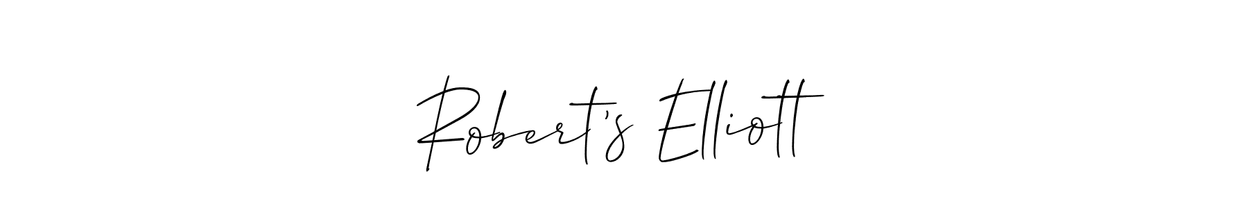 How to Draw Robert’s Elliott signature style? Allison_Script is a latest design signature styles for name Robert’s Elliott. Robert’s Elliott signature style 2 images and pictures png
