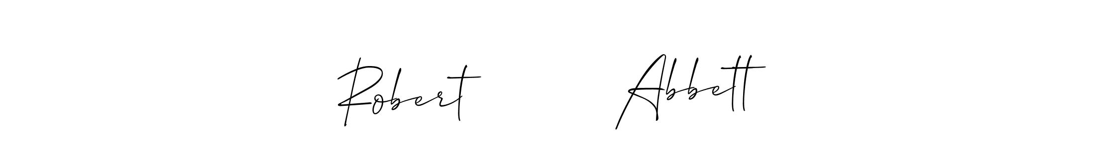 How to make Robert          Abbett name signature. Use Allison_Script style for creating short signs online. This is the latest handwritten sign. Robert          Abbett signature style 2 images and pictures png