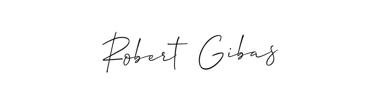 Create a beautiful signature design for name Robert  Gibas. With this signature (Allison_Script) fonts, you can make a handwritten signature for free. Robert  Gibas signature style 2 images and pictures png