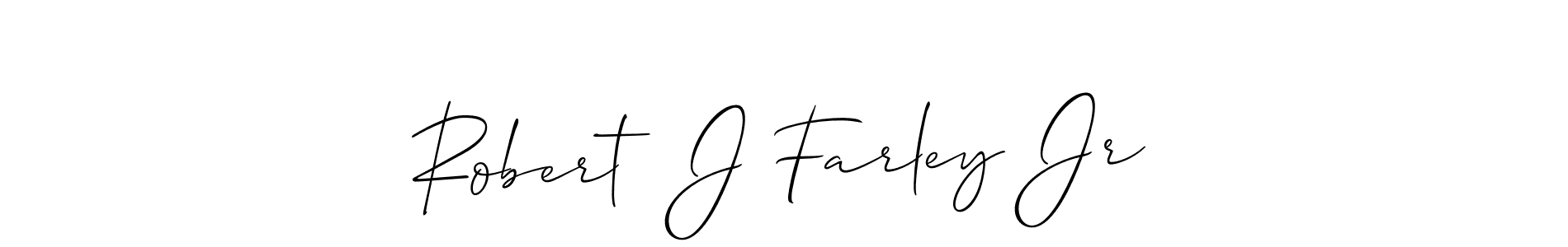 Similarly Allison_Script is the best handwritten signature design. Signature creator online .You can use it as an online autograph creator for name Robert  J Farley Jr. Robert  J Farley Jr signature style 2 images and pictures png