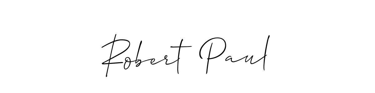 Make a beautiful signature design for name Robert  Paul. With this signature (Allison_Script) style, you can create a handwritten signature for free. Robert  Paul signature style 2 images and pictures png