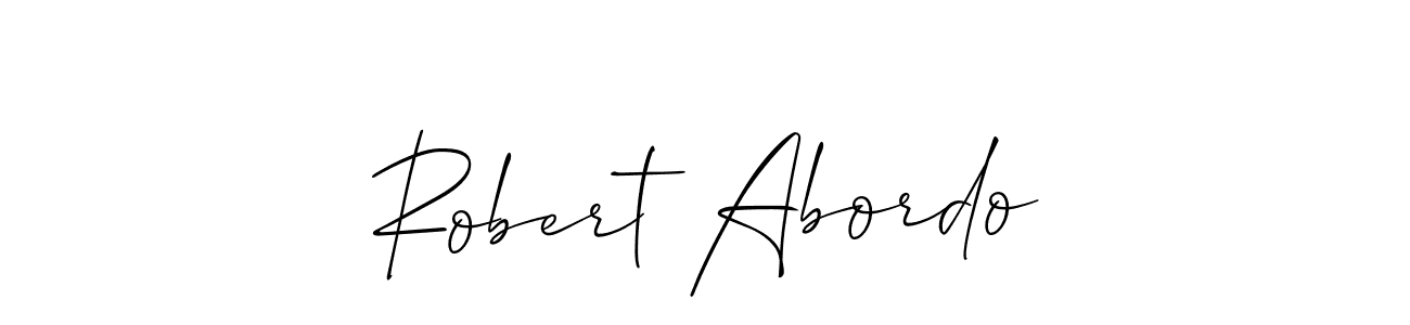 The best way (Allison_Script) to make a short signature is to pick only two or three words in your name. The name Robert Abordo include a total of six letters. For converting this name. Robert Abordo signature style 2 images and pictures png