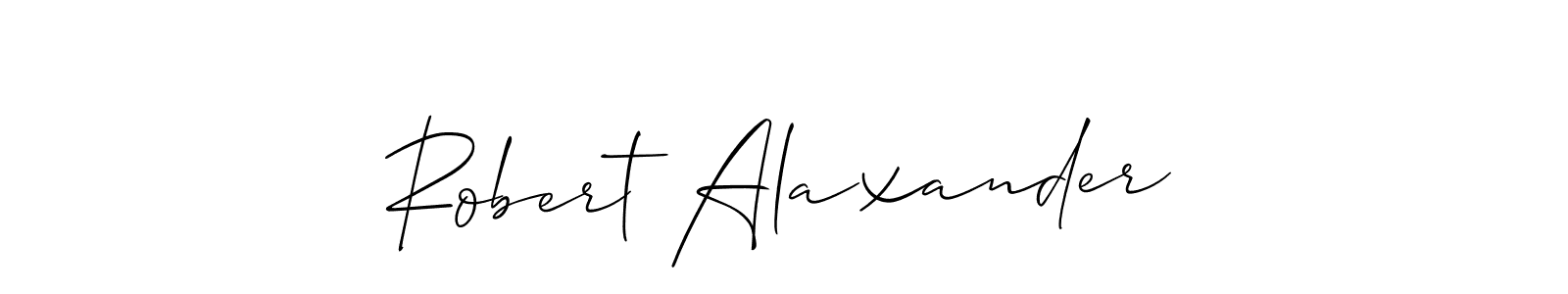 Also You can easily find your signature by using the search form. We will create Robert Alaxander name handwritten signature images for you free of cost using Allison_Script sign style. Robert Alaxander signature style 2 images and pictures png