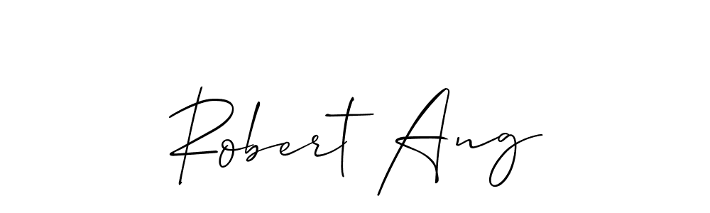 How to make Robert Ang signature? Allison_Script is a professional autograph style. Create handwritten signature for Robert Ang name. Robert Ang signature style 2 images and pictures png