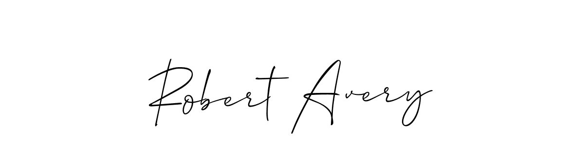 Use a signature maker to create a handwritten signature online. With this signature software, you can design (Allison_Script) your own signature for name Robert Avery. Robert Avery signature style 2 images and pictures png