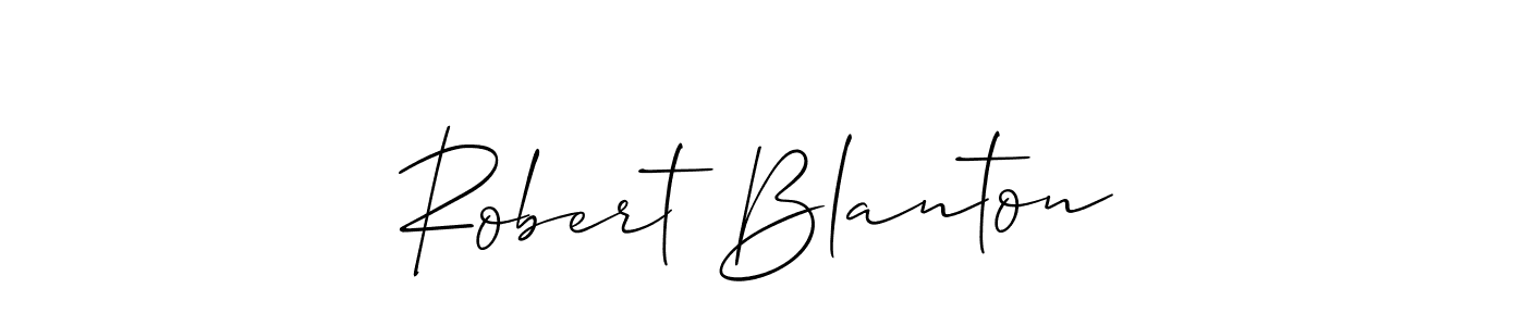 You should practise on your own different ways (Allison_Script) to write your name (Robert Blanton) in signature. don't let someone else do it for you. Robert Blanton signature style 2 images and pictures png