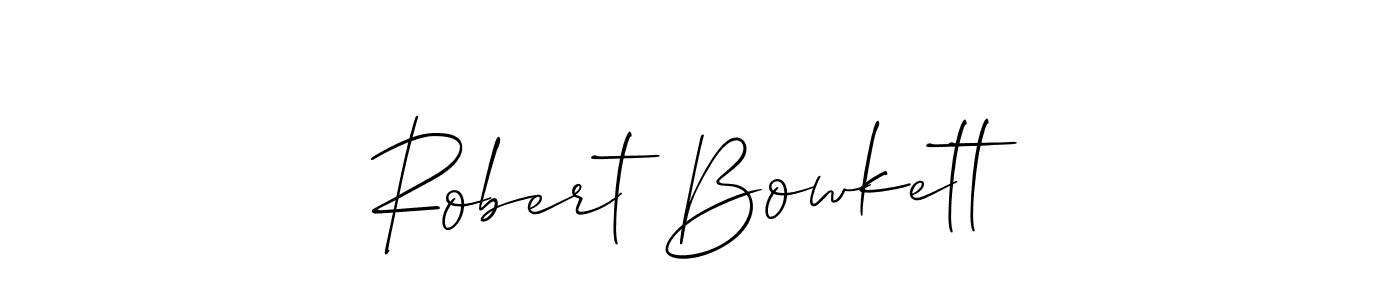 Robert Bowkett stylish signature style. Best Handwritten Sign (Allison_Script) for my name. Handwritten Signature Collection Ideas for my name Robert Bowkett. Robert Bowkett signature style 2 images and pictures png