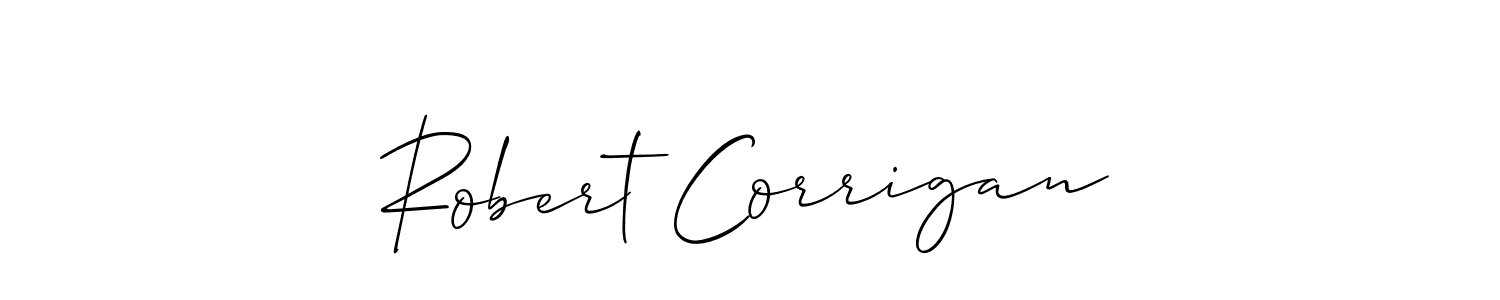 It looks lik you need a new signature style for name Robert Corrigan. Design unique handwritten (Allison_Script) signature with our free signature maker in just a few clicks. Robert Corrigan signature style 2 images and pictures png