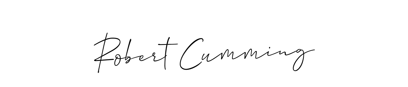 Design your own signature with our free online signature maker. With this signature software, you can create a handwritten (Allison_Script) signature for name Robert Cumming. Robert Cumming signature style 2 images and pictures png