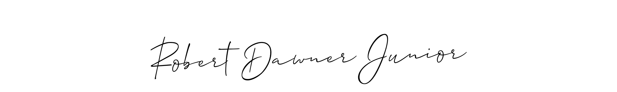 Create a beautiful signature design for name Robert Dawner Junior. With this signature (Allison_Script) fonts, you can make a handwritten signature for free. Robert Dawner Junior signature style 2 images and pictures png