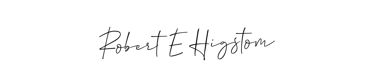 Best and Professional Signature Style for Robert E Higstom. Allison_Script Best Signature Style Collection. Robert E Higstom signature style 2 images and pictures png