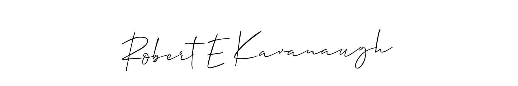 This is the best signature style for the Robert E Kavanaugh name. Also you like these signature font (Allison_Script). Mix name signature. Robert E Kavanaugh signature style 2 images and pictures png