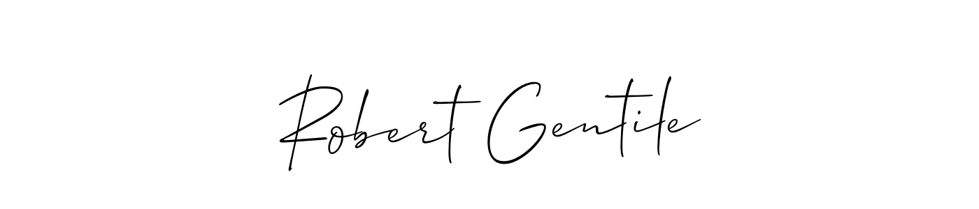 How to make Robert Gentile name signature. Use Allison_Script style for creating short signs online. This is the latest handwritten sign. Robert Gentile signature style 2 images and pictures png