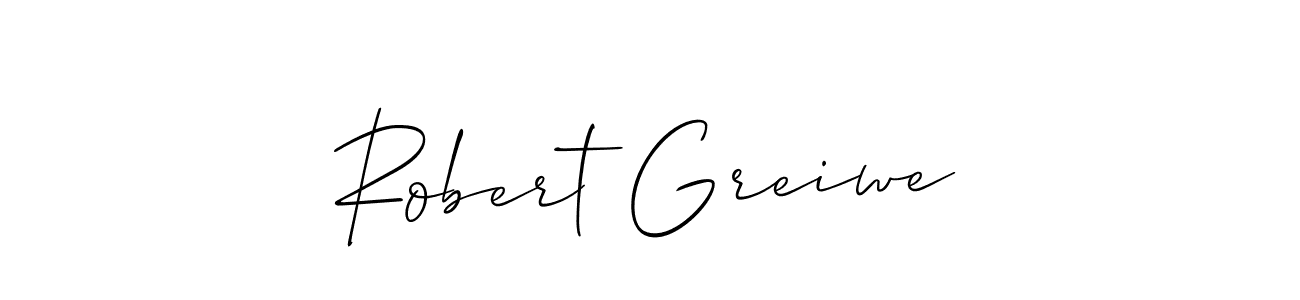 The best way (Allison_Script) to make a short signature is to pick only two or three words in your name. The name Robert Greiwe include a total of six letters. For converting this name. Robert Greiwe signature style 2 images and pictures png