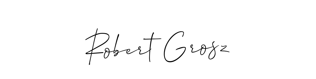 How to Draw Robert Grosz signature style? Allison_Script is a latest design signature styles for name Robert Grosz. Robert Grosz signature style 2 images and pictures png