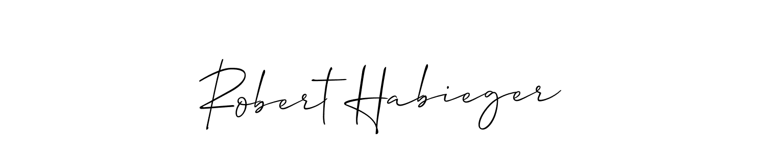 Use a signature maker to create a handwritten signature online. With this signature software, you can design (Allison_Script) your own signature for name Robert Habieger. Robert Habieger signature style 2 images and pictures png