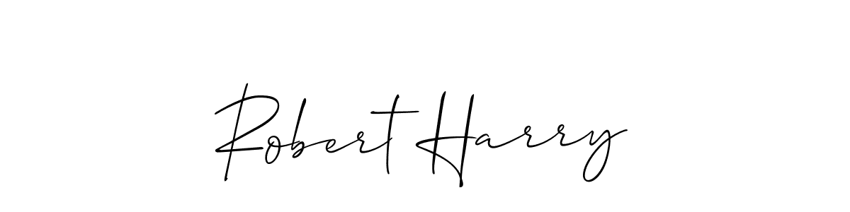 You should practise on your own different ways (Allison_Script) to write your name (Robert Harry) in signature. don't let someone else do it for you. Robert Harry signature style 2 images and pictures png