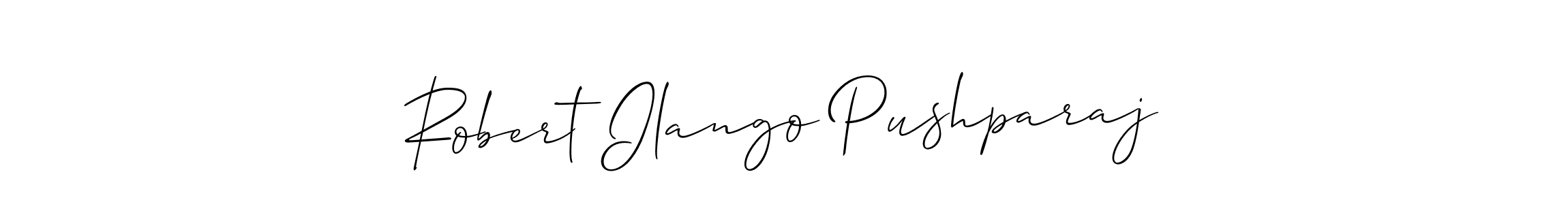 How to make Robert Ilango Pushparaj signature? Allison_Script is a professional autograph style. Create handwritten signature for Robert Ilango Pushparaj name. Robert Ilango Pushparaj signature style 2 images and pictures png