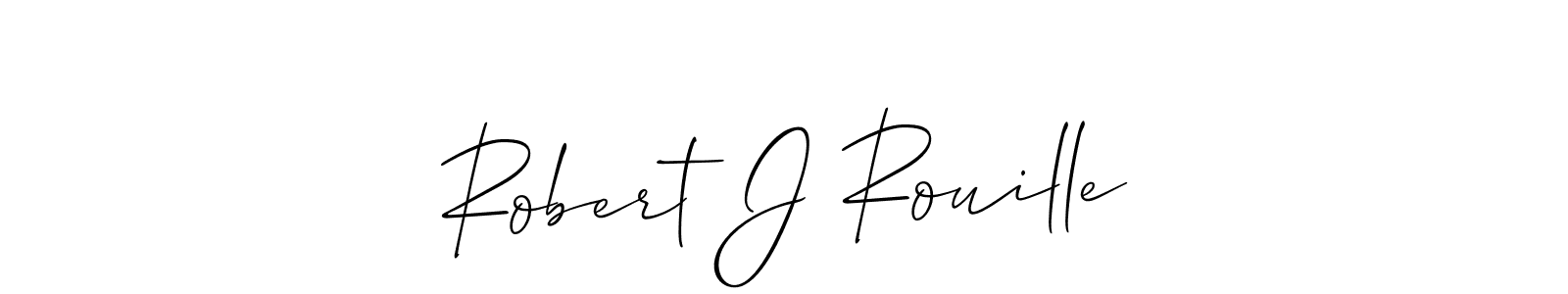 if you are searching for the best signature style for your name Robert J Rouille. so please give up your signature search. here we have designed multiple signature styles  using Allison_Script. Robert J Rouille signature style 2 images and pictures png