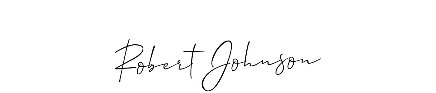 Design your own signature with our free online signature maker. With this signature software, you can create a handwritten (Allison_Script) signature for name Robert Johnson. Robert Johnson signature style 2 images and pictures png