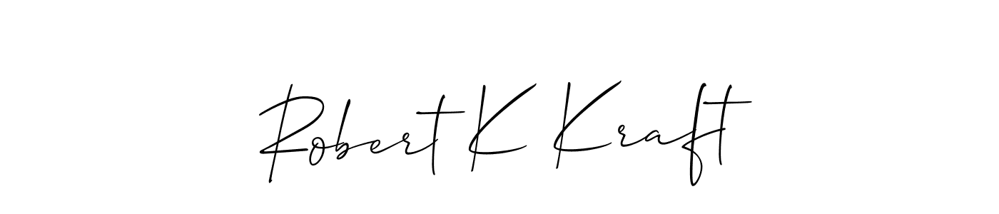 Allison_Script is a professional signature style that is perfect for those who want to add a touch of class to their signature. It is also a great choice for those who want to make their signature more unique. Get Robert K Kraft name to fancy signature for free. Robert K Kraft signature style 2 images and pictures png