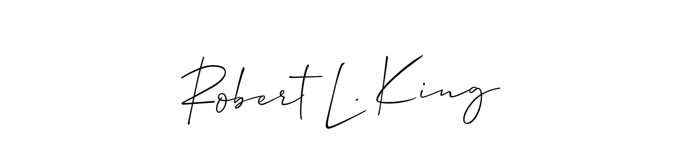 Also we have Robert L. King name is the best signature style. Create professional handwritten signature collection using Allison_Script autograph style. Robert L. King signature style 2 images and pictures png