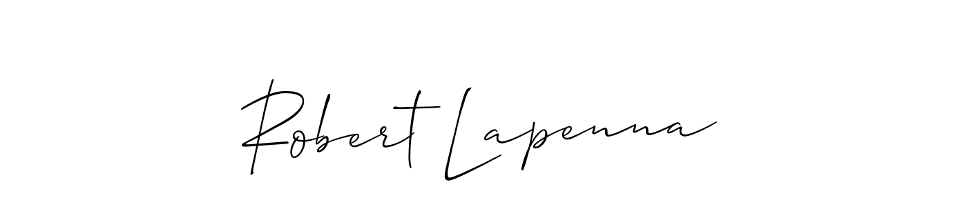 Design your own signature with our free online signature maker. With this signature software, you can create a handwritten (Allison_Script) signature for name Robert Lapenna. Robert Lapenna signature style 2 images and pictures png