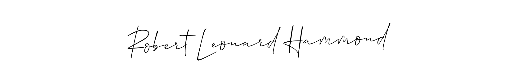 Best and Professional Signature Style for Robert Leonard Hammond. Allison_Script Best Signature Style Collection. Robert Leonard Hammond signature style 2 images and pictures png