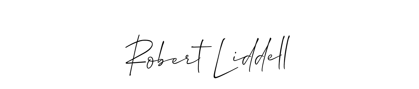 It looks lik you need a new signature style for name Robert Liddell. Design unique handwritten (Allison_Script) signature with our free signature maker in just a few clicks. Robert Liddell signature style 2 images and pictures png