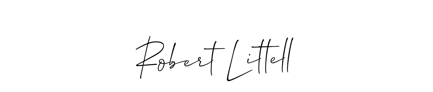 Make a beautiful signature design for name Robert Littell. With this signature (Allison_Script) style, you can create a handwritten signature for free. Robert Littell signature style 2 images and pictures png