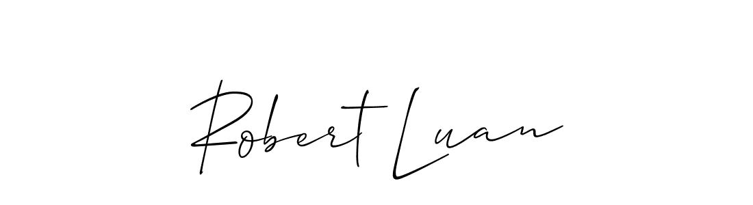 Design your own signature with our free online signature maker. With this signature software, you can create a handwritten (Allison_Script) signature for name Robert Luan. Robert Luan signature style 2 images and pictures png