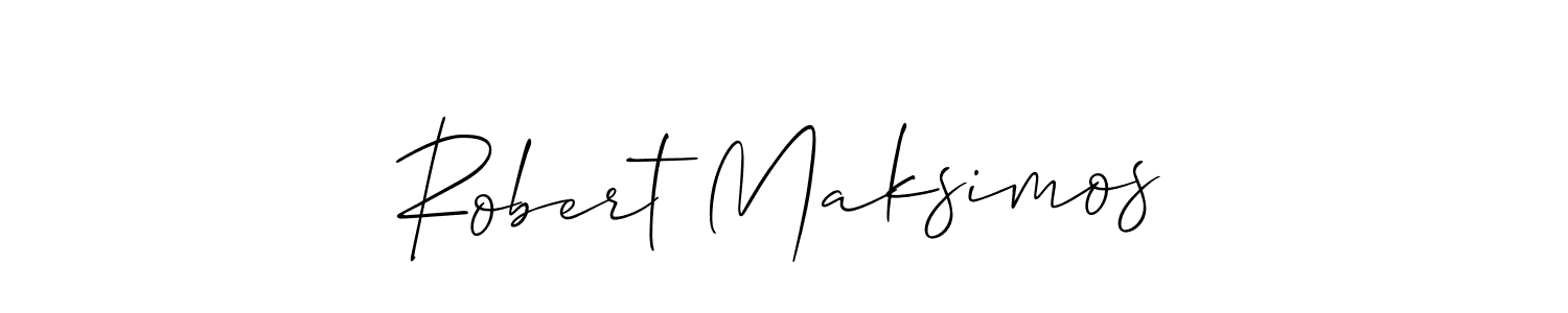 It looks lik you need a new signature style for name Robert Maksimos. Design unique handwritten (Allison_Script) signature with our free signature maker in just a few clicks. Robert Maksimos signature style 2 images and pictures png