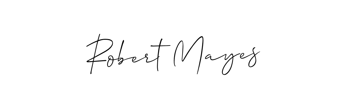 Use a signature maker to create a handwritten signature online. With this signature software, you can design (Allison_Script) your own signature for name Robert Mayes. Robert Mayes signature style 2 images and pictures png
