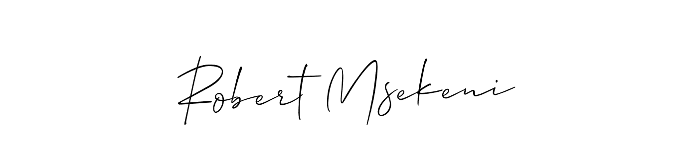 How to make Robert Msekeni signature? Allison_Script is a professional autograph style. Create handwritten signature for Robert Msekeni name. Robert Msekeni signature style 2 images and pictures png