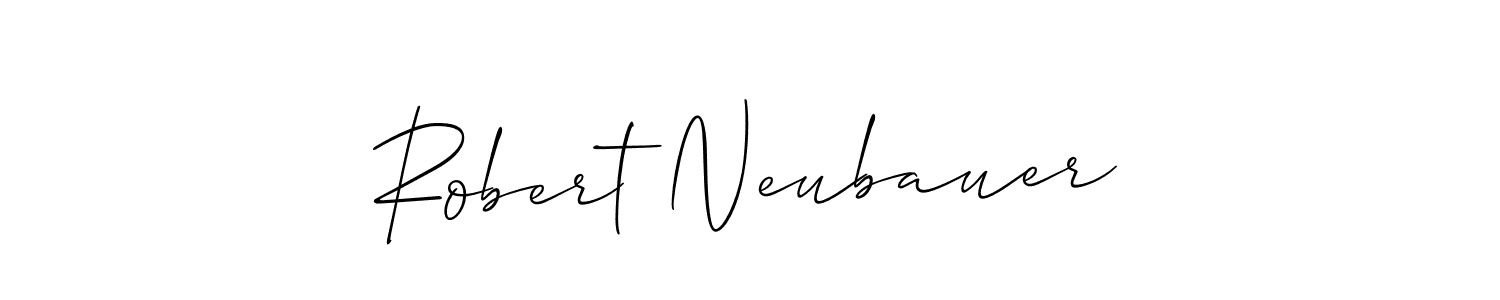 Use a signature maker to create a handwritten signature online. With this signature software, you can design (Allison_Script) your own signature for name Robert Neubauer. Robert Neubauer signature style 2 images and pictures png