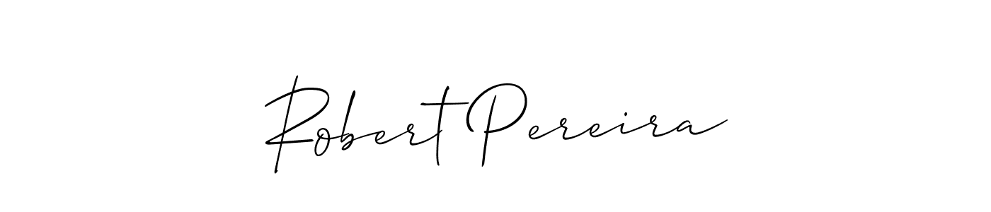 Make a beautiful signature design for name Robert Pereira. With this signature (Allison_Script) style, you can create a handwritten signature for free. Robert Pereira signature style 2 images and pictures png