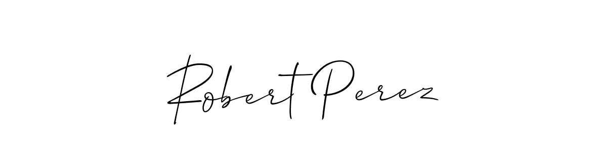 Design your own signature with our free online signature maker. With this signature software, you can create a handwritten (Allison_Script) signature for name Robert Perez. Robert Perez signature style 2 images and pictures png
