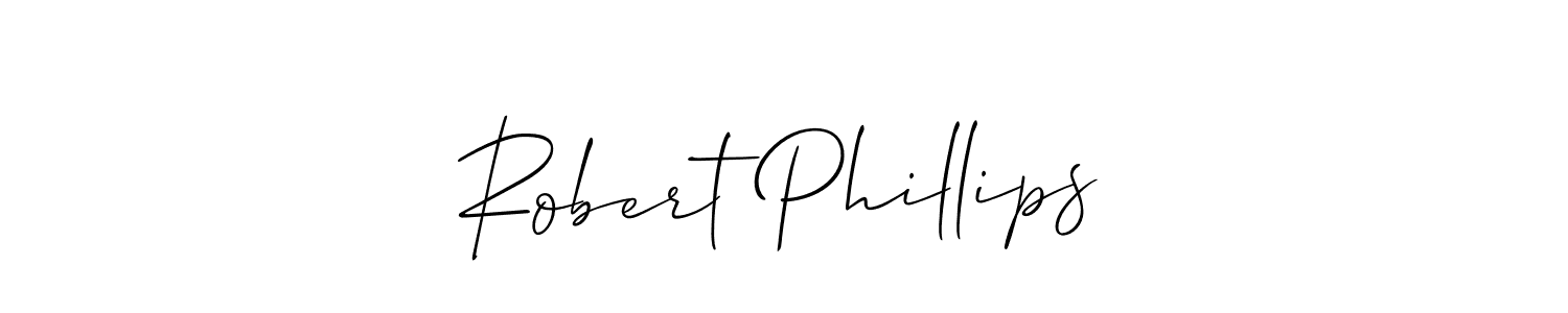 You should practise on your own different ways (Allison_Script) to write your name (Robert Phillips) in signature. don't let someone else do it for you. Robert Phillips signature style 2 images and pictures png