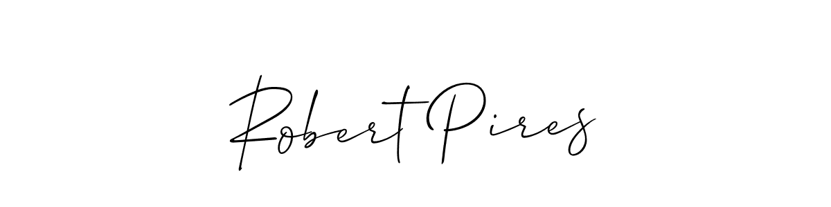 You should practise on your own different ways (Allison_Script) to write your name (Robert Pires) in signature. don't let someone else do it for you. Robert Pires signature style 2 images and pictures png