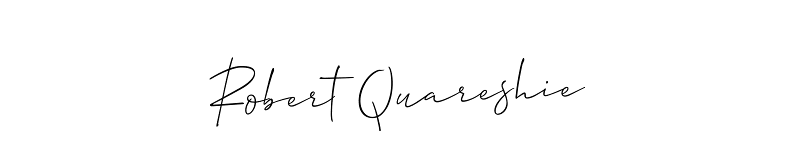 Design your own signature with our free online signature maker. With this signature software, you can create a handwritten (Allison_Script) signature for name Robert Quareshie. Robert Quareshie signature style 2 images and pictures png