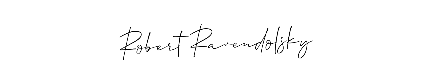 Create a beautiful signature design for name Robert Ravendolsky. With this signature (Allison_Script) fonts, you can make a handwritten signature for free. Robert Ravendolsky signature style 2 images and pictures png