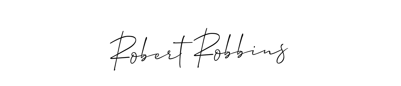 Use a signature maker to create a handwritten signature online. With this signature software, you can design (Allison_Script) your own signature for name Robert Robbins. Robert Robbins signature style 2 images and pictures png