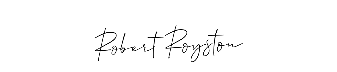 Robert Royston stylish signature style. Best Handwritten Sign (Allison_Script) for my name. Handwritten Signature Collection Ideas for my name Robert Royston. Robert Royston signature style 2 images and pictures png