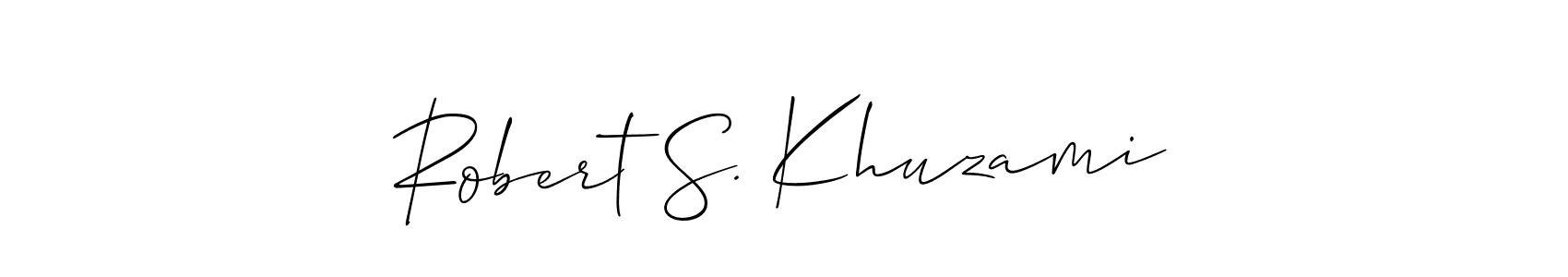 How to Draw Robert S. Khuzami signature style? Allison_Script is a latest design signature styles for name Robert S. Khuzami. Robert S. Khuzami signature style 2 images and pictures png