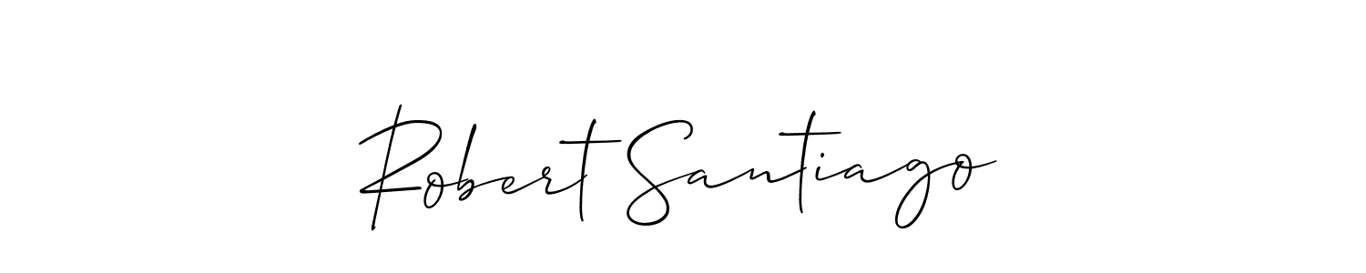 Design your own signature with our free online signature maker. With this signature software, you can create a handwritten (Allison_Script) signature for name Robert Santiago. Robert Santiago signature style 2 images and pictures png