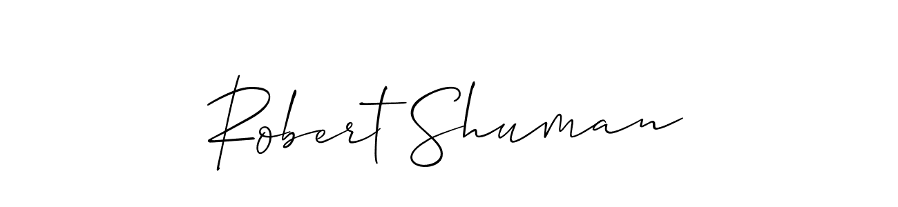 Allison_Script is a professional signature style that is perfect for those who want to add a touch of class to their signature. It is also a great choice for those who want to make their signature more unique. Get Robert Shuman name to fancy signature for free. Robert Shuman signature style 2 images and pictures png