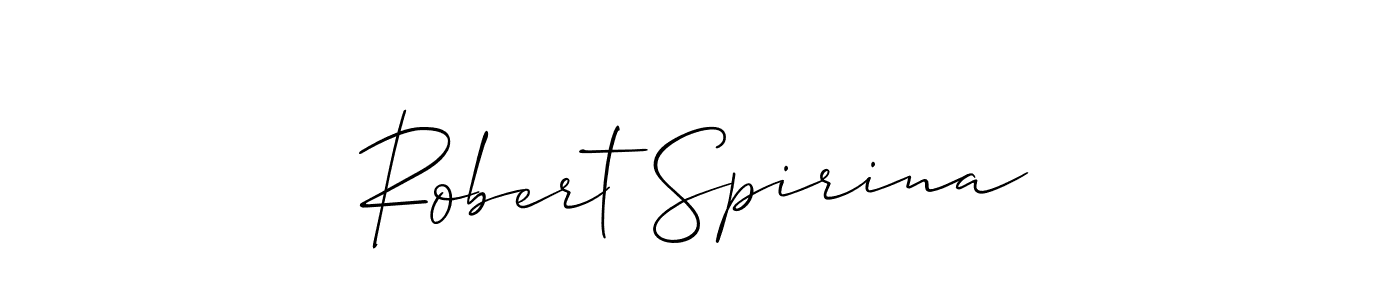 Create a beautiful signature design for name Robert Spirina. With this signature (Allison_Script) fonts, you can make a handwritten signature for free. Robert Spirina signature style 2 images and pictures png